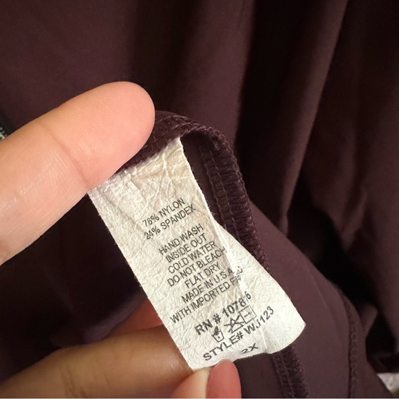 Jason by Comfy USA Duster Jacket in Wine Purple -2X - Picture 5 of 5